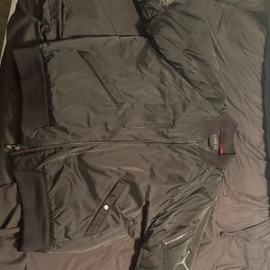 Jordan Black Bomber Jacket with White Accents